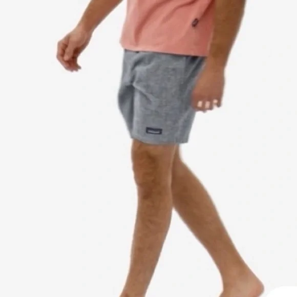 Patagonia Men Bermuda Shorts Organic Cotton Blue - Size M - Picture 5 of 11